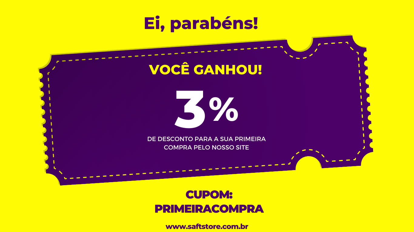 cupom de desconto fidelidade amarelo roxo